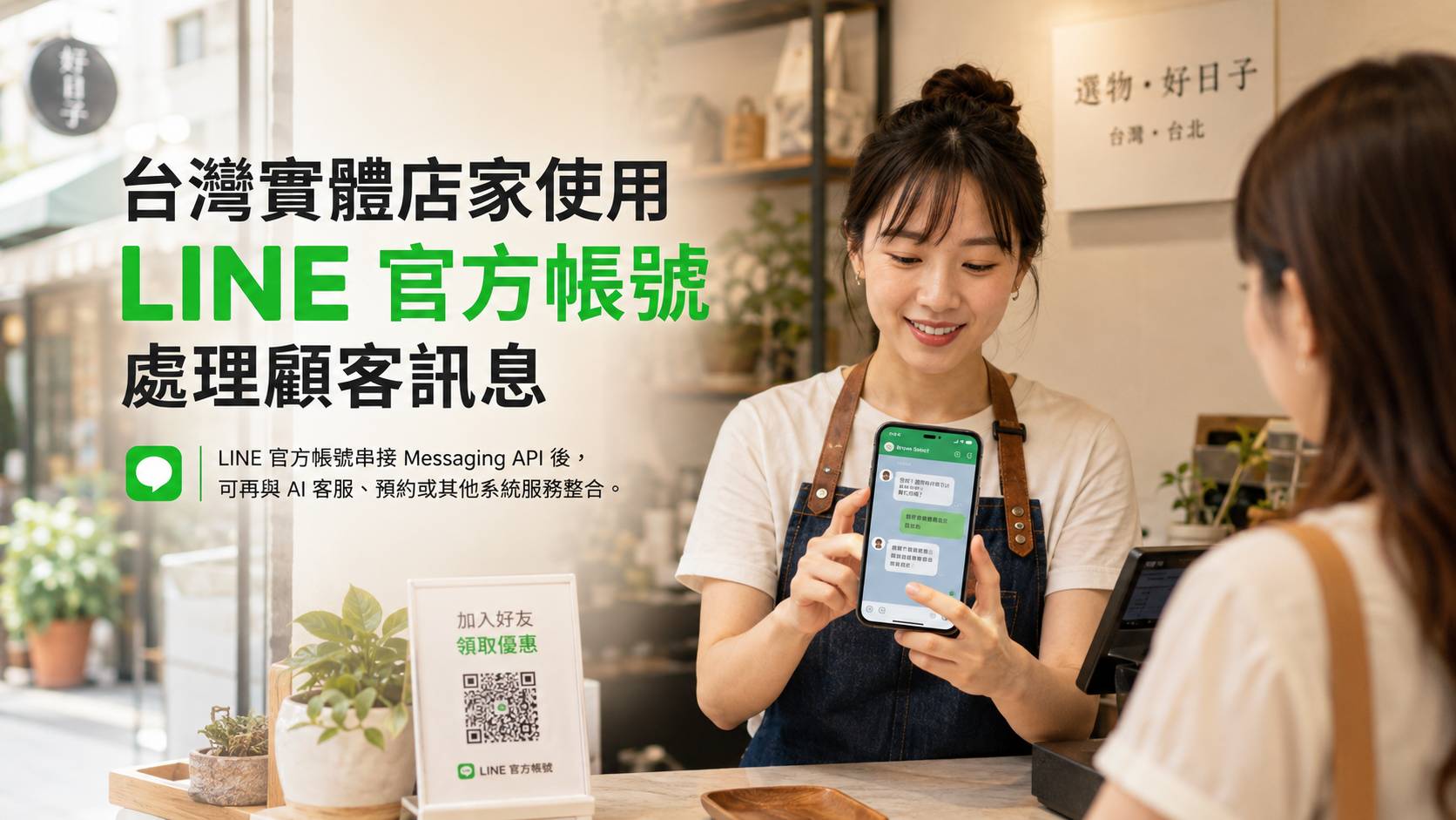 台灣實體店家使用 LINE 官方帳號處理顧客訊息